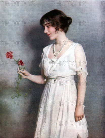 The Red Carnation', Lady Elizabeth Bowes-Lyon, 1923. Artist: Unknown