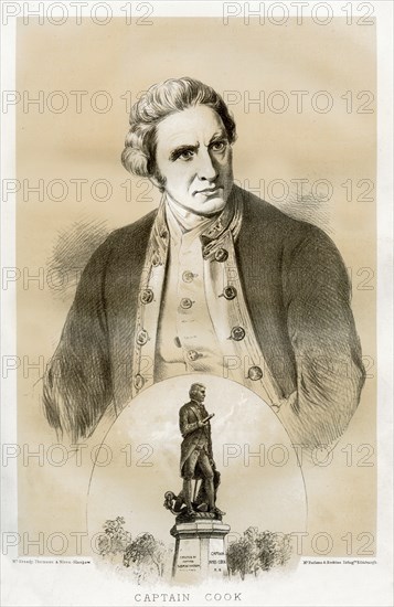 Captain James Cook, 18th century British naval officer and explorer, 1879. Artist: McFarlane and Erskine