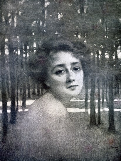 Portrait of a woman, 1898. Artist: Unknown