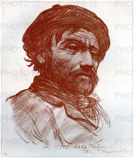 Portrait of a man, 1899.Artist: Charles Cottet
