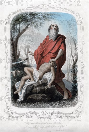 'Lay not thine hand upon the lad for now I know that thow fearest God', c1850.Artist: Albert Henry Payne