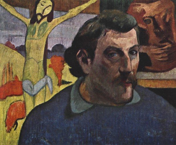 'Self Portrait with the Yellow Christ', 1889 (1939).Artist: Paul Gauguin