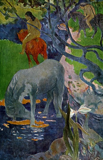 'The White Horse', 1898 (1939).Artist: Paul Gauguin