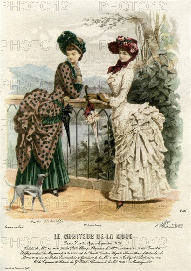 French fashions of the 19th century, 1883 (1938). Artist: Unknown
