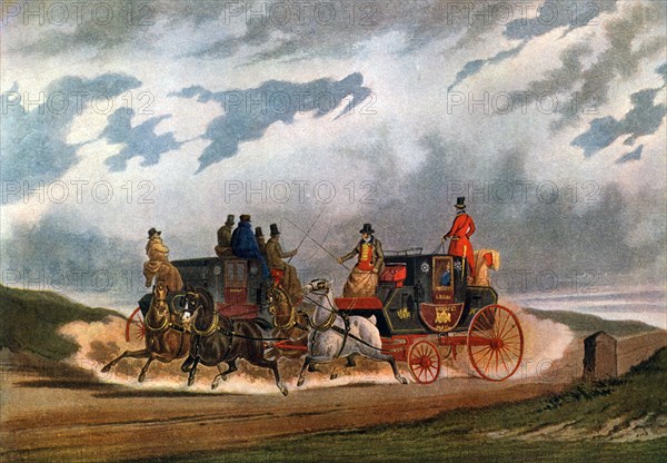 'Half Way (Leeds Coach)', 1837 (1927).Artist: Charles Cooper Henderson