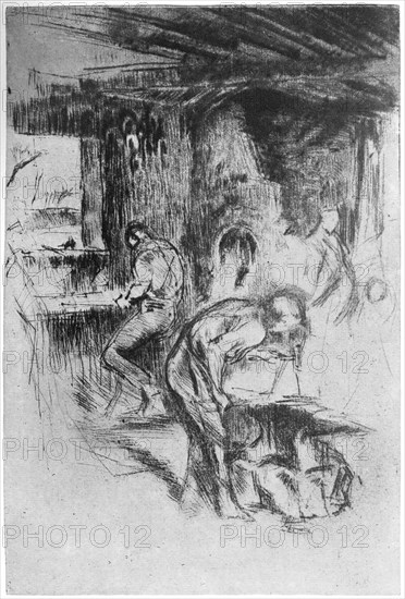 'The Little Forge', c1860 (1904).Artist: James Abbott McNeill Whistler