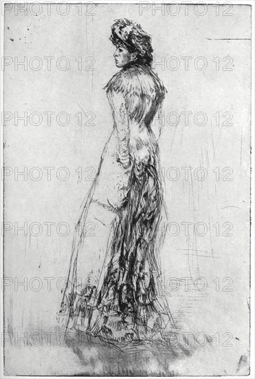 'Maude, Standing', 1873 (1904).Artist: James Abbott McNeill Whistler