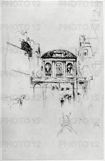 'Temple Bar', 19th century (1904).Artist: James Abbott McNeill Whistler