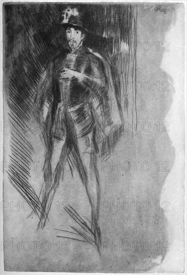 Henry Irving (1838-1905) as Philip of Spain, 19th century (1904).Artist: James Abbott McNeill Whistler