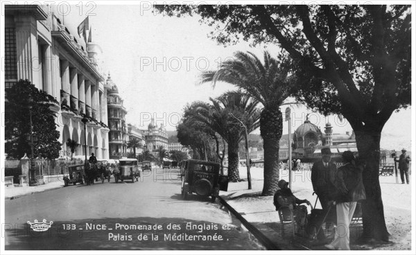 The Palais de la Mediterranee, Nice, France, c1920s.Artist: Munier