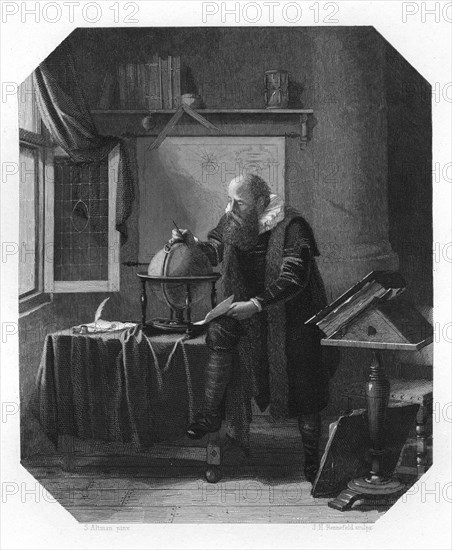 Petrus Plancius, Dutch astronomer, cartographer and clergyman, c1870. Artist: JH Rennefeld