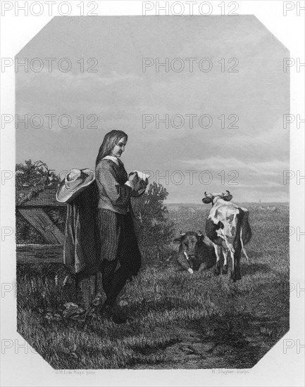 Paulus Potter, 17th century Dutch painter, c1870.Artist: H Sluyter