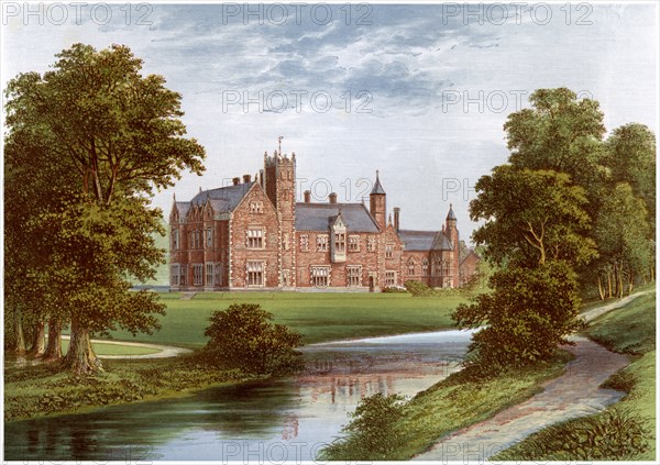 Thicket Priory, York, home of the Dunnington-Jefferson family, c1880. Artist: Unknown