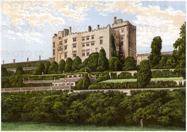 Powis Castle, Powys, Wales, home of the Earl of Powys, c1880. Artist: Unknown