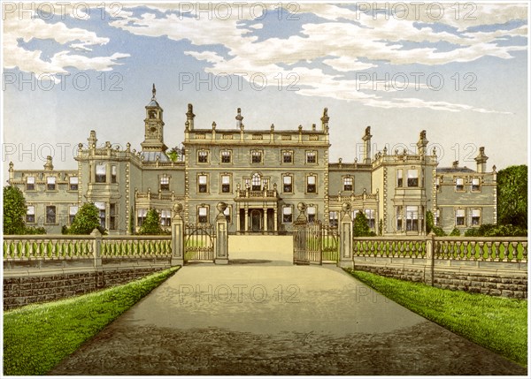 Bulwell Hall, Nottinghamshire, home of the Cooper family, c1880. Artist: Unknown