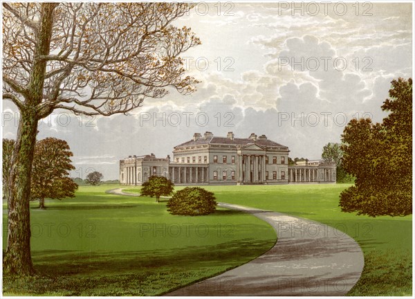 Castle Coole, Enniskillen, County Fermanagh, home of the Earl of Belmore, c1880. Artist: Unknown