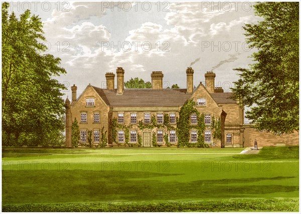 Nether Hall, Suffolk, home of the Greene family, c1880. Artist: Unknown