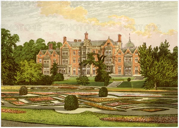 Sandringham, Norfolk, home of the Prince of Wales, c1880. Artist: Unknown