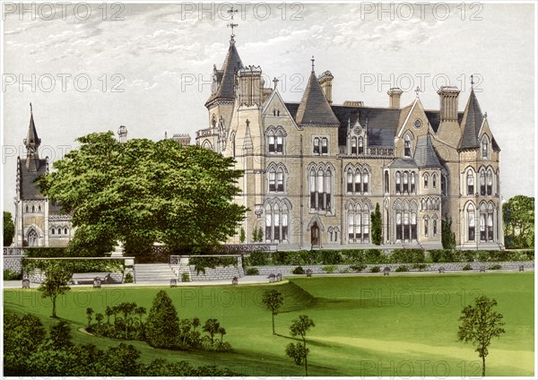 Bestwood Lodge, Nottinghamshire, home of the Duke of St Albans, c1880. Artist: Unknown