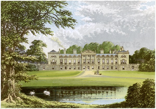 Woburn Abbey, Bedfordshire, home of the Duke of Bedford, c1880. Artist: Unknown