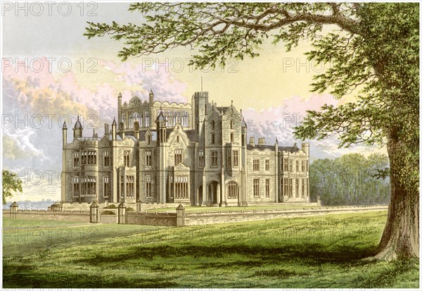 Stourton, Yorkshire, home of Lord Stourton, c1880. Artist: Unknown