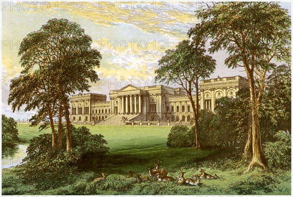 Stowe Park, Buckinghamshiere, home of the Duke and Marquis of Buckingham and Chandos, c1880. Artist: Unknown