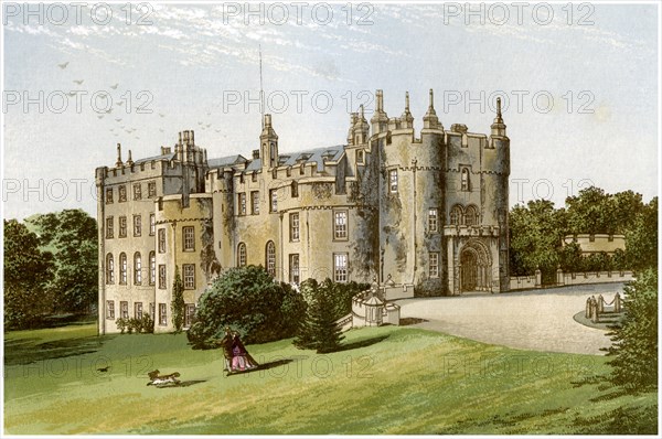 Picton Castle, Pembrokeshire, Wales, home of the Phillips family, c1880. Artist: Unknown