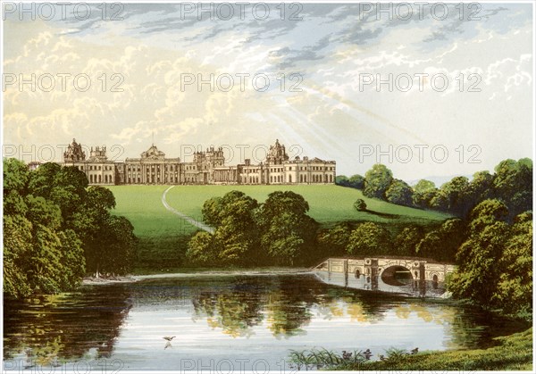 Blenheim Palace, Oxfordshire, home of the Duke of Marlborough, c1880. Artist: Unknown