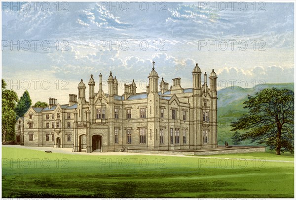 Glanusk Park, Brecknockshire, Wales, home of Baronet Bailey, c1880. Artist: Unknown