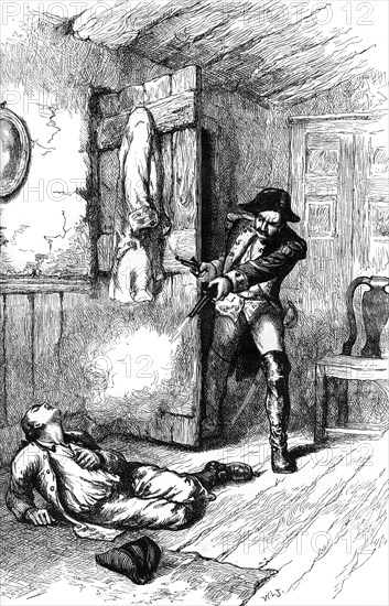 Fannin's atrocity: murder of an American planter, c late 18th century (c1880). Artist: Unknown