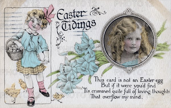 'Easter Tidings', greetings card, c1923. Artist: Unknown