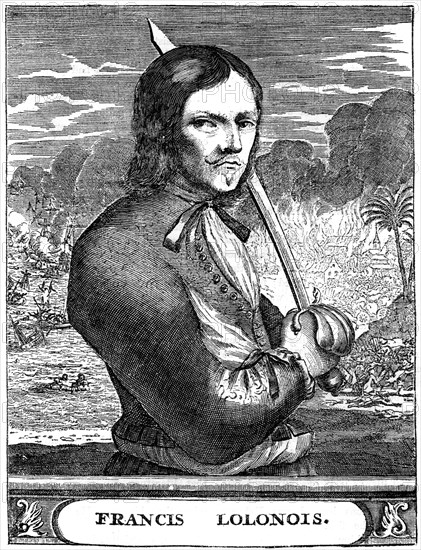 Francois l'Ollonois, 17th century French buccaneer, c1880. Artist: Unknown