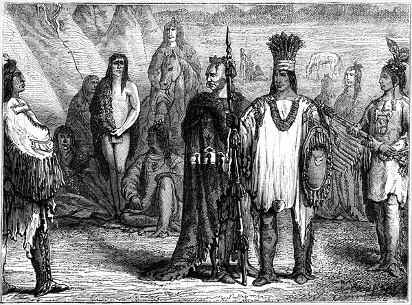 Creek Indians, early 19th century (c1880). Artist: Unknown