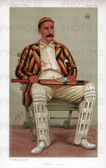 'Yorkshire Cricket', 1892. Artist: Spy