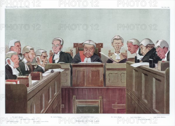 'Heads of the Law', 1902. Artist: Spy