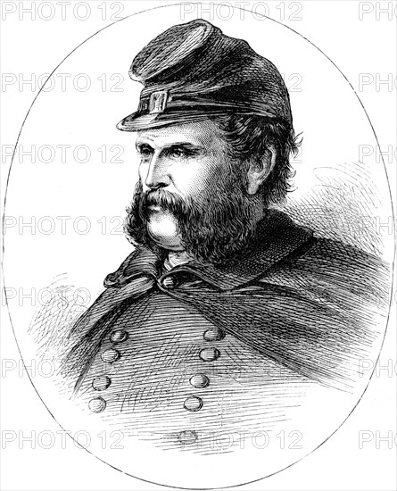 Ambrose Burnside, Union general of the American Civil War, (c1880). Artist: Unknown