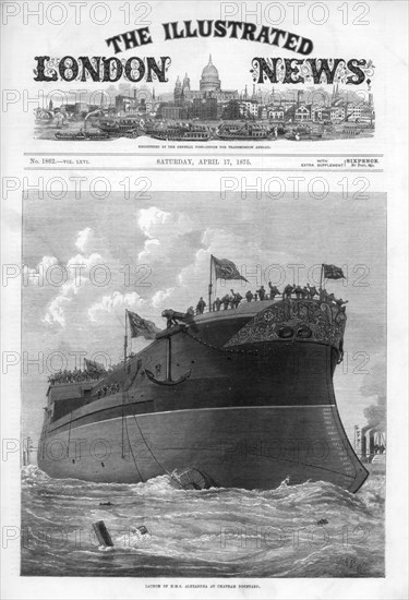 The cover of The Illustrated London News, 17th April 1875.Artist: JR Wells