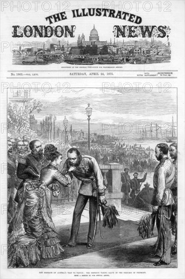 The cover of The Illustrated London News, 24th April 1875. Artist: Unknown