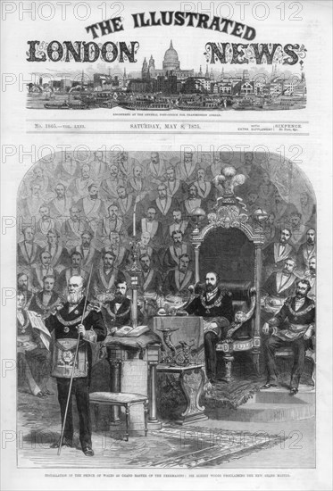 The cover of The Illustrated London News, 8th May 1875. Artist: Unknown