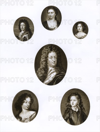 Group of royal portraits, late 17th - early 18th century (1906). Artist: Unknown