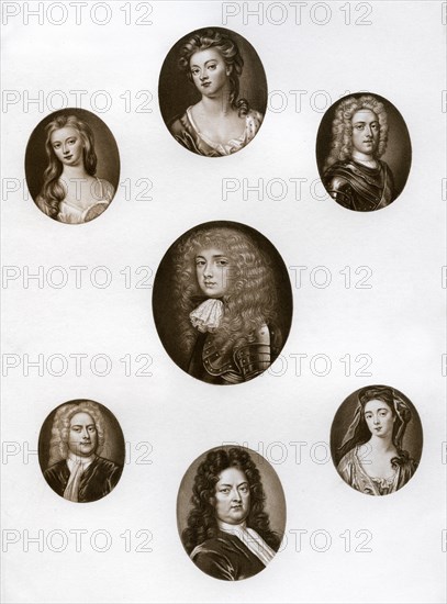 Group of portraits, late 17th - early 18th century (1906). Artist: Unknown