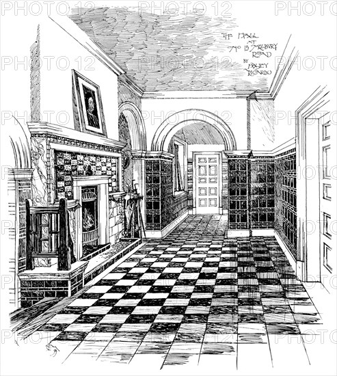 'The Hall, 15, Melbury Road', 1899. Artist: Unknown