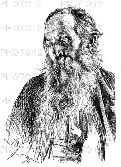 'Study of a Jew', c1880-1882. Artist: Adolph Menzel