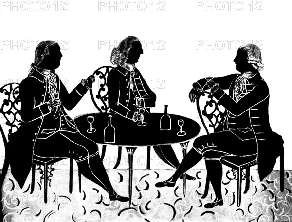 'The Messrs Hostayn and the Reverend R Wood', (1912). Artist: Unknown