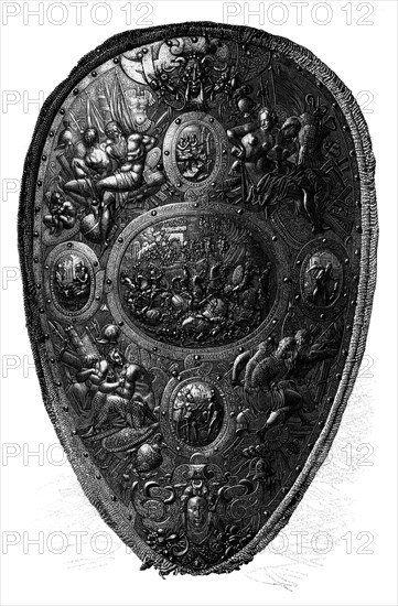 The Cellini Shield, 1882. Artist: Unknown