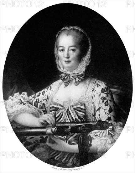 Jeanne Antoinette Poisson, Marquise de Pompadour, 1764 (1901).Artist: Swan Electric Engraving Company