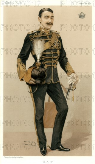 'H A C', the Earl of Denbigh, 1894.Artist: Spy