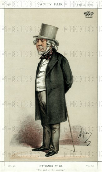 'The Cool of the Evening', Lord Houghton, English poet and politician, 1870.Artist: Carlo Pellegrini