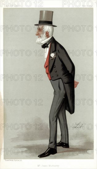 'Mr James Weatherby', 1890.Artist: Liborio Prosperi