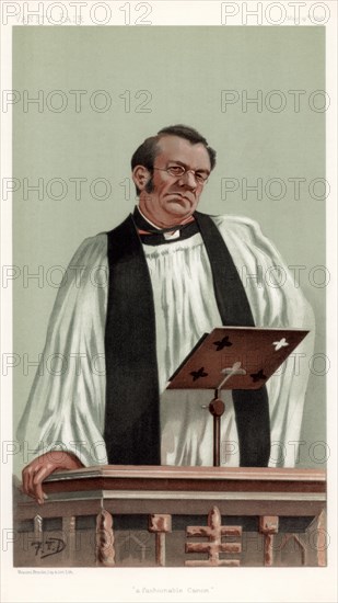 'A Fashionable Canon', Canon Richard Eyton, 1898.Artist: FTD